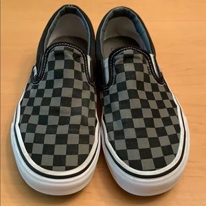 Vans checkerboard slip on shoes